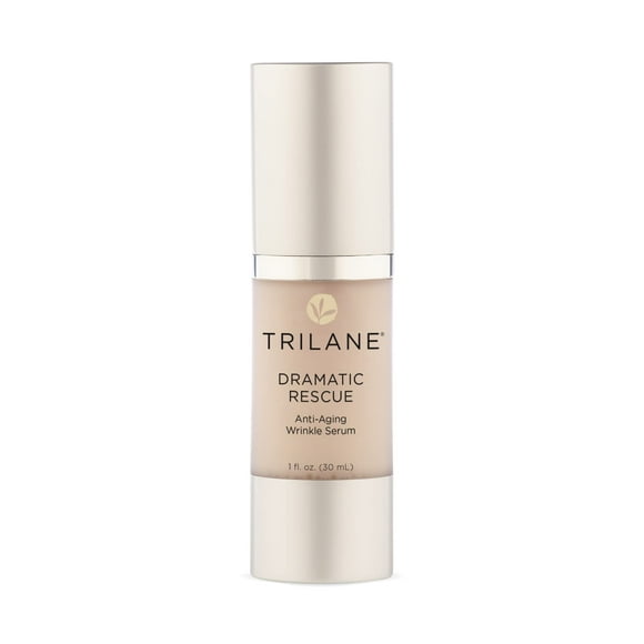 Trilane Dramatic Rescue Sérum Anti-Âge avec Durable, Squalane d'Olive Raffermit, Lisse et Lifte pour une Peau d'Apparence Plus Jeune. Sans Cruauté, 1 fl. Oz