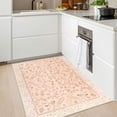 thumbnail image 3 of Balacho Floral Pattern Oriental Boho Faux Wool Area Rug,2' x 3', Orange, 3 of 9