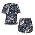 thumbnail image 5 of Picia Retro Forest Animals Pajamas Sets for Women Soft Short-Sleeved Pjs with Lounge Shorts Two Piece Sleepwear-X-Large, 5 of 9