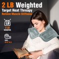 thumbnail image 2 of Refurbished InfLuvRealm OnKey Heating Pad for Neck and Shoulders, Weighted Electric Heating Pad with 6 Heat Settings, 2 of 5