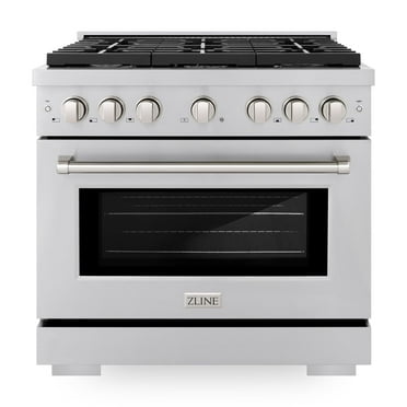 Zline Sgr-Br-36 Paramount 36" Wide 5.2 Cu. Ft. Free Standing Gas Range - Stainless Steel
