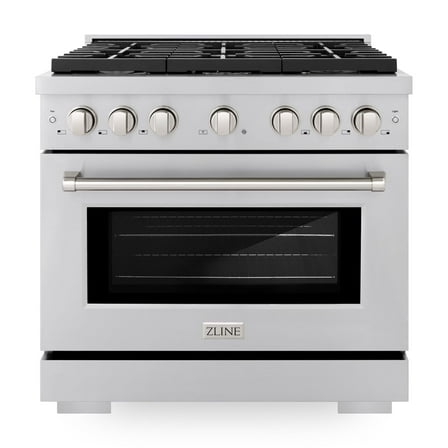 Zline Sgr-Br-36 Paramount 36" Wide 5.2 Cu. Ft. Free Standing Gas Range - Stainless Steel