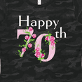 thumbnail image 4 of Inktastic Happy 70th Birthday with Roses Women's T-Shirt, 4 of 5