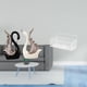 thumbnail image 2 of Figuras de cisne, esculturas de cerámica y cestas de almacenamiento de alambre de metal, estantes para cocina, baño, sala de estar, estante, decoració, 2 of 8