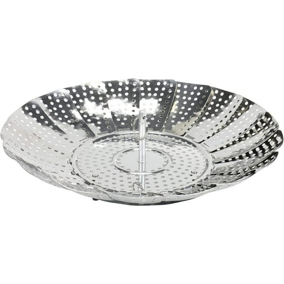 Classic Steamer Basket, 6 inch Diameter 9.5 inch Expanded, Stainless Steel