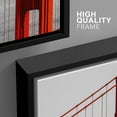 thumbnail image 4 of wall26 Framed Wall Art Print Set Black and Red San Francisco Bay Bridge Architecture &amp; Maps Country Photography Modern Chic Scenic Multicolor for Living Room, Bedroom, Office - 24"x36"x, 4 of 5