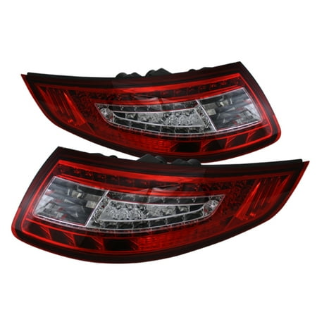Xtune Porsche 911 997 05-08 LED Tail Lights Red Clear