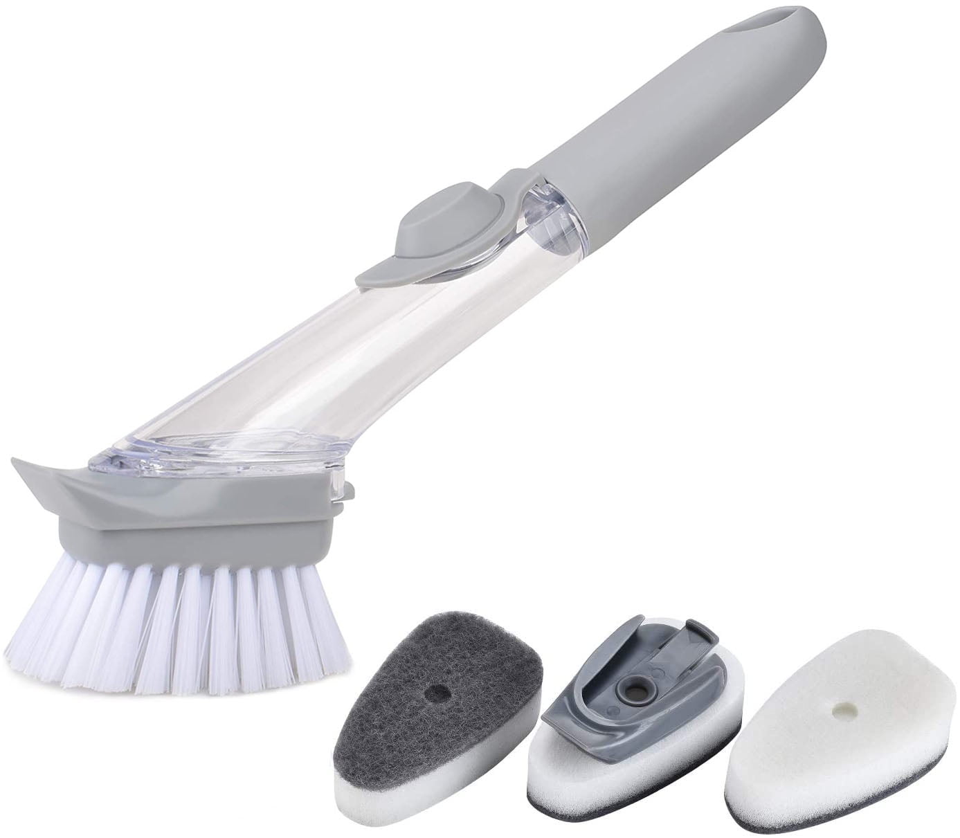 Soap Dispensing Dish Brush Dishwasher Brush for Kitchen Sink Pot Brush