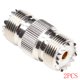 thumbnail image 1 of Adaptador coaxial coaxial RF de 2 piezas / 4 piezas UHF hembra a hembra SO-239 SO239 Reemplazo del adaptador de conector Yuarrent TX1021-01, 1 of 2