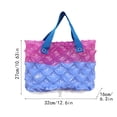 thumbnail image 2 of Inflatable Beach Bag Waterproof PVC Tote, Sandproof Handbag for Swimming and Pool, Portable Travel Shoulder Bag for Vacation Essentials, Clear Summer Storage Bag for Beach Trip, 2 of 5