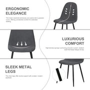 Homy Casa Dining Chairs Set of 4, Modern Upholstered Side Chair for Home Kitchen, Grey