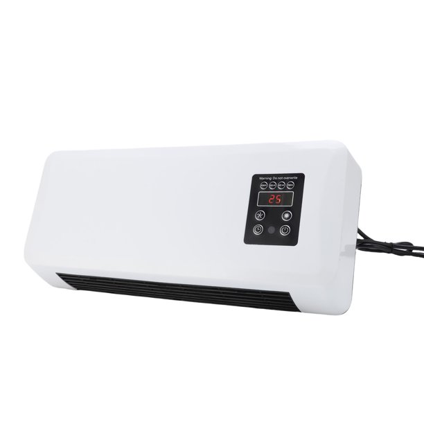 Mini Acondicionador De Aire Montado En La Pared, Bajo Ruido 2 En 1 Calentador De CA De Pared Pequeño Con Control Remoto Para Dormitorio, Oficina,
