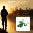 thumbnail image 3 of Cebo suave de rana con anzuelo Señuelos de pesca artificiales de agua dulce (verde claro) Tmvgtek pescar, 3 of 8