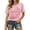 Z25-Pink, variant on Womens T shirts Crew Neck Short Sleeve Breast Cancer Awareness Butterfly Floral Print Casual Shirts