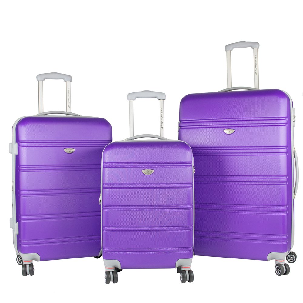 American Green Travel 3PC Hardside Spinner Luggage Set with TSA Lock