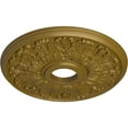 thumbnail image 3 of Ekena Millwork 16 1/2"OD x 3 5/8"ID x 1 1/8"P Apollo Ceiling Medallion (Fits Canopies up to 5 5/8"), Hand-Painted Gold, 3 of 6