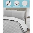 thumbnail image 4 of Gray Striped Twin Size Down Alternative Comforter, Lightweight Comforter Quilt Bedding Set with Pillow Shams Modern Minimalist Vertical Stripes Lines All Seasons Bed Comforter Duvet Insert 68"x86", 4 of 7