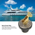 thumbnail image 3 of Boat Brass Drain Plug Part, Rugged Rustproof Strong Sealing Compression Drain Plug for Boat Marine Sinks Beams Baitwells, 3 of 7