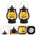 thumbnail image 2 of 2Pcs Pumpkin Lights Halloween Handheld Lantern Halloween Decoration for Kids, 2 of 8