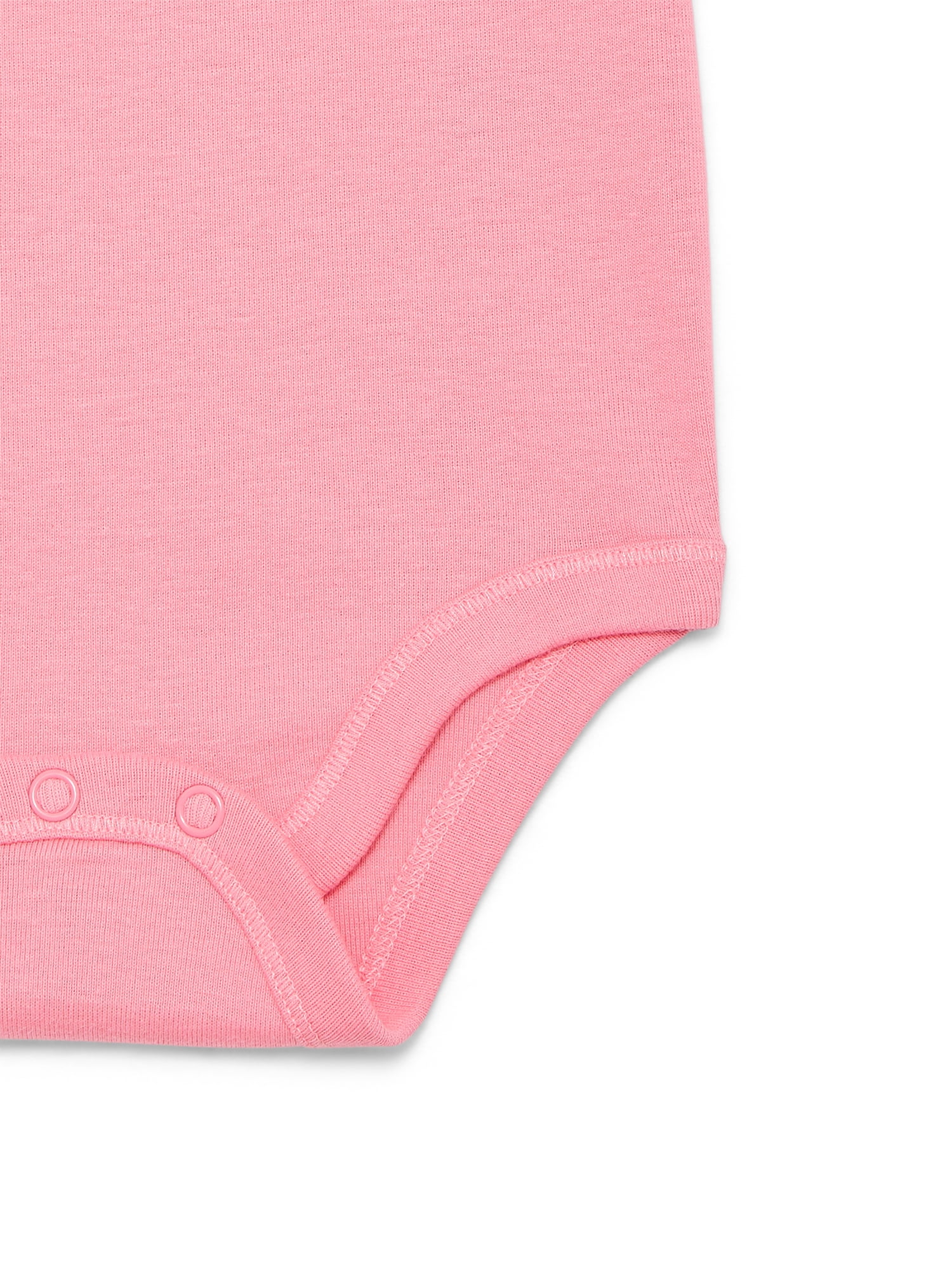 Wonder Nation Baby Girls Bodysuit with Short Sleeves, Sizes 0-24 Months