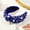 Blue, variant on Blue Headband for Women Headband Women's Diamond Pearl Denim Fabric Headband High Head Hair Accessories