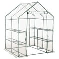 thumbnail image 5 of vidaXL Greenhouse with 8 Shelves 4.7'x4.7'x6.4', 5 of 8