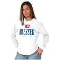 thumbnail image 4 of Blessed Religious Love Jesus Christ Long Sleeve TShirt Men Women Brisco Brands S, 4 of 6