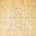 thumbnail image 1 of Ahgly Company Indoor Square Medallion Brown Traditional Area Rugs, 5' Square, 1 of 4