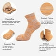 thumbnail image 3 of LOFIR Mens Toe Socks Comfy Cotton Crew Five Finger Ankle Socks for Running Athletic, 5 Pairs, 3 of 6