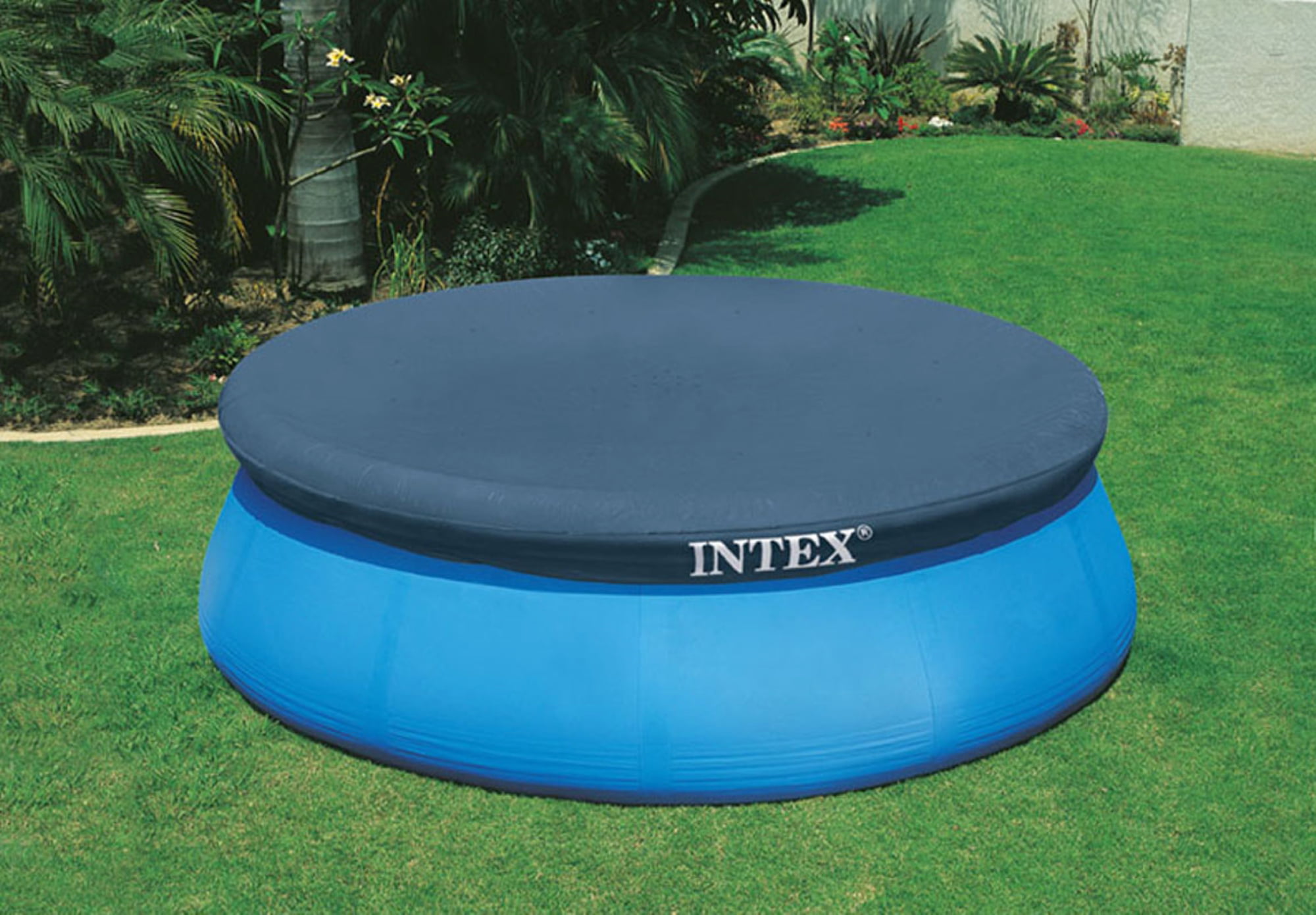 Blue Intex 8-Ft Easy Set Pool Cover 8Ft Cover 