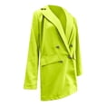 thumbnail image 6 of Lovskoo 2024 Blazers for Women Business Casual Ladies Solid Turn Down Collar Jacket Long Sleeve Coat Outerwear Yellow, 6 of 7