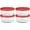 Red, variant on PETGLE SnugFitTM Round Food Storage Containers with Lids (4-Piece, 4-cup, Red, oven-safe)