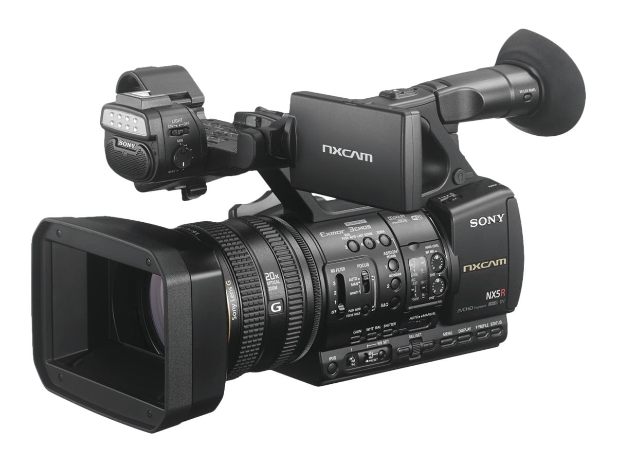 Sony NXCAM HXRNX5R Camcorder 1080p 2.07 MP 20x optical zoom flash card WiFi, NFC