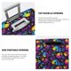 thumbnail image 3 of Balery mushroom rainbow color Skull Funda de equipaje, fundas para maletas, elástica, lavable, protector de maletas, compatible con maletas de 18 a 32 pulgadas-Medium, 3 of 7
