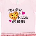 thumbnail image 3 of Inktastic Valentine's Day You Stole a Pizza of My Heart Gift Toddler Girl Dress, 3 of 4