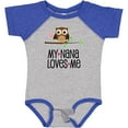 thumbnail image 3 of Inktastic My Nana Loves Me Owl Girls Baby Bodysuit, 3 of 5