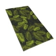 thumbnail image 2 of Wukai Tropical Palm Leaves Fern Leaf Lightweight, Quick-Drying Microfiber Towels - Soft and Absorbent for Fitness, Sports, Yoga, Travel, Gym - 2 Pack, Dark Grey, 2 of 8