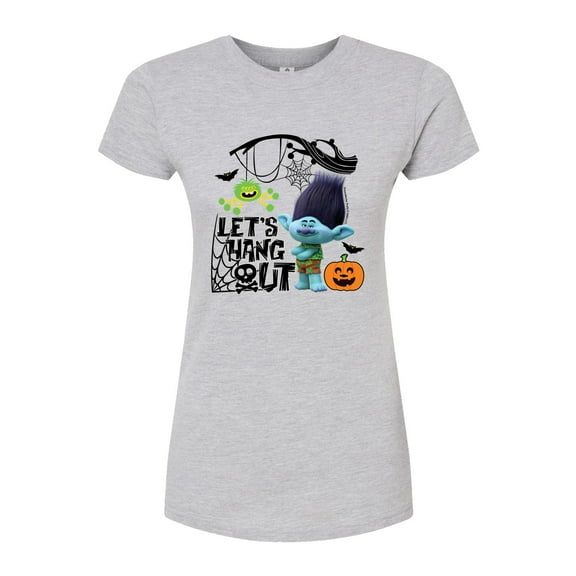 Trolls Movie - Halloween - Let's Hang Out - Branch - Juniors Fitted Graphic T-Shirt