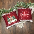 thumbnail image 3 of Christmas Church Pillow Cover 18x18 \u2013 Red Faith-Based Holiday Throw Pillow Case with \u201cOh Come Let Us Adore Him\u201d Quote \u2013 Religious Christmas Decor for Christian Home, 3 of 6