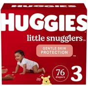 Huggies Little Snugglers Baby Diapers, Size 3, 76 Ct