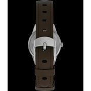 Timex Women's Expedition Metal Field Mini 26mm Watch – Silver-Tone Case Cream Dial with Black & Brown Fabric & Leather Strap