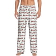 thumbnail image 2 of Lsque Christmas Train Print Men's Pajama Pants, Lounge Pant - Comfortable Home Wear,Elastic Waistband, Stylish Design-Small, 2 of 9