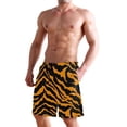 thumbnail image 2 of Dailycode Men's Quick Dry Swim Trunks Beach Shorts Casual Summer Board Shorts with Pockets, Tiger Print, 2 of 8