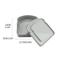 thumbnail image 2 of Sandwich Containers,Sandwich Box Food Storage Toast Shape Holder Plastic for Lunch,Sandwich Keeper for Adults Prep Microwave Safe,2 L Food Grade Storage Sandwich Containers,5"x1.2"x5", 2 of 6