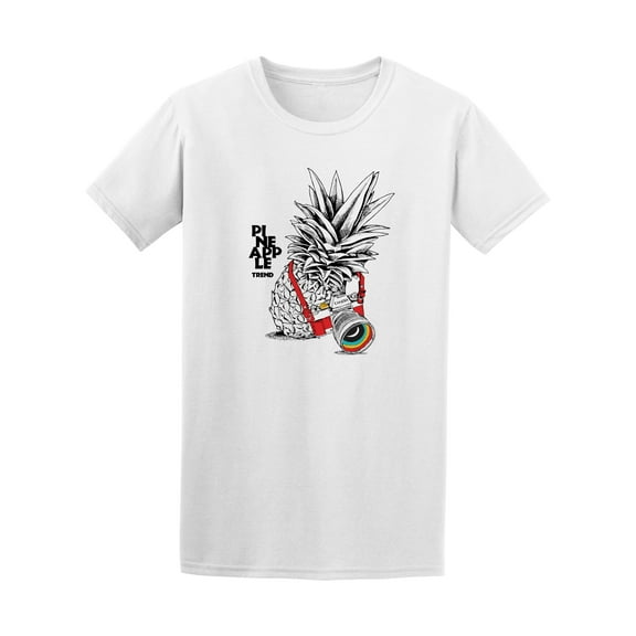Trendy Pineapple With Camera Graphic Tee - Image by Shutterstock