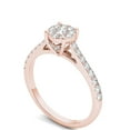 thumbnail image 2 of Imperial 1/2Ct TDW Diamond 10k Rose Gold Cluster Engagement Ring (H-I, I2), 2 of 5