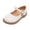 #01-White, variant on Girls Patent Mary Jane Shoes Non Uniform Flats Comfortable Soft Sole School Shoes for Girls Ages 2-12