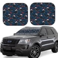 thumbnail image 6 of Kdxio Christmas Dachshund Print 2-Piece Sun Shade Front Windshield - Foldable Car Front Window Sunshades for Most Sedans SUV Truck, 6 of 6