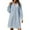 Light Blue, variant on Sngxgn Women's Casual Fall Dresses Long Sleeve Wrap V Neck High Low Ruffle Dress(Light Blue,S)