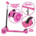 thumbnail image 4 of Rugged Racers Mini 3-Wheel Kids Scooter in Pink Polka Dot, 4 of 6